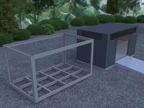 Modulines konstrukcijos, metalinis remas, remai moduliniam namui, moduliniu biuru gamyba, mobilus biuras