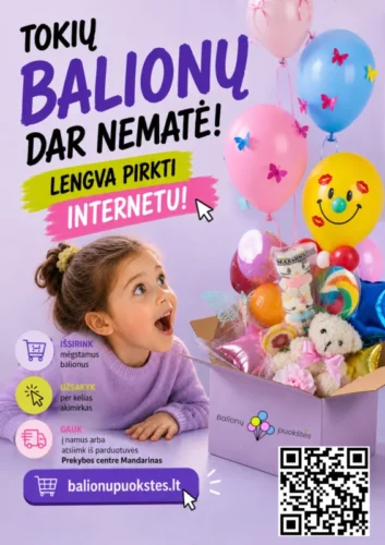 Helio balionai Vilniuje | patogu pirkti internetu!